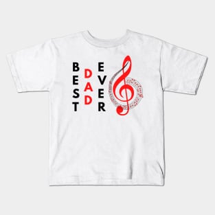 Best Musician Dad Kids T-Shirt